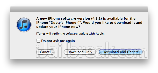 the iOS 4.3.1 firmware!