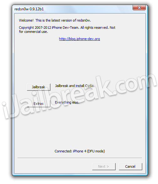 ... Devices Running iOS 5.1.1 Untethered With RedSn0w 0.9.12b1 [Windows