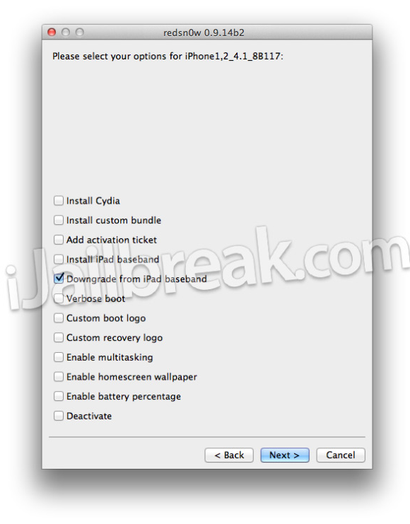 RedSn0w 0.9.14b2 iPhone 3G/3GS 06.15.00 Baseband Downgrade [Mac OS X ...