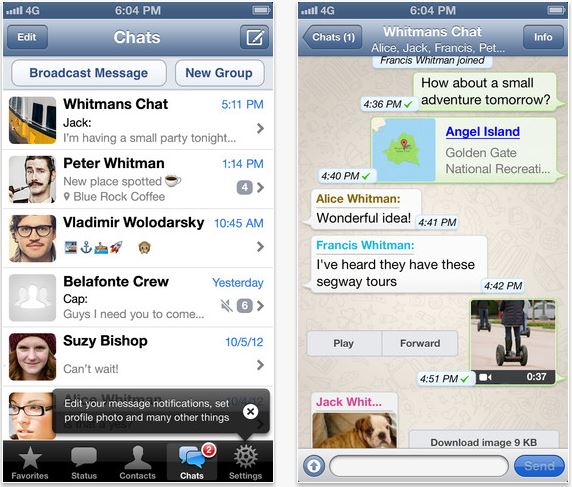 whatsapp messenger for ios 5.1.1