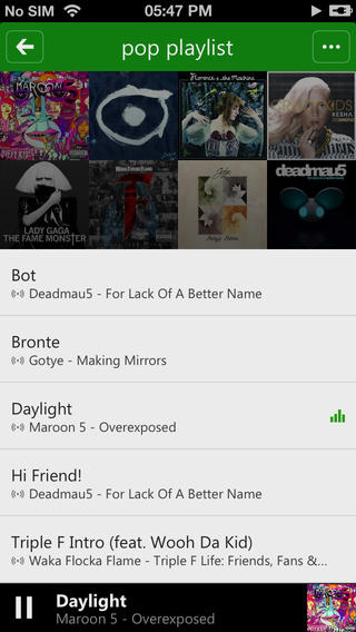 Xbox Music iOS App