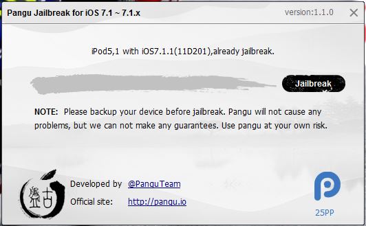 pangu jailbreak pc tool ios 10.1.1