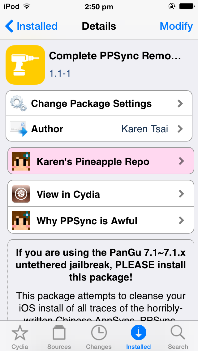 appsync for ios7